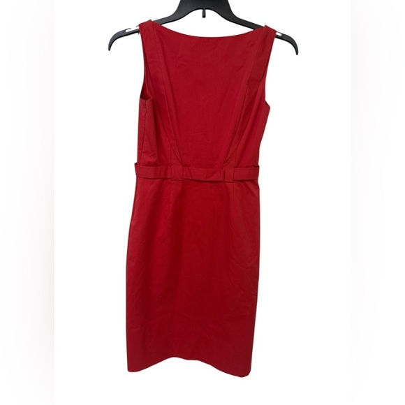 Elie Tahari Vibrant Red Midi Dress Size 4 - Picture 2 of 4